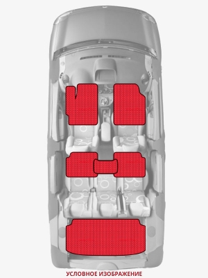 ЭВА коврики «Queen Lux» комплект для Honda Civic Ferio (7G)